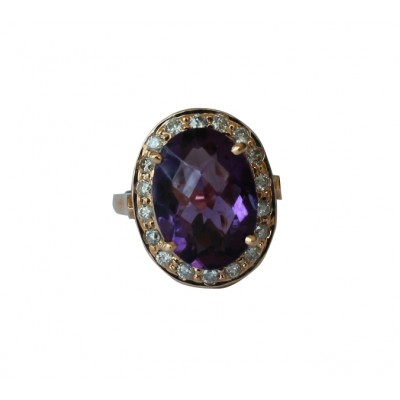 Amethyst Gold Ring